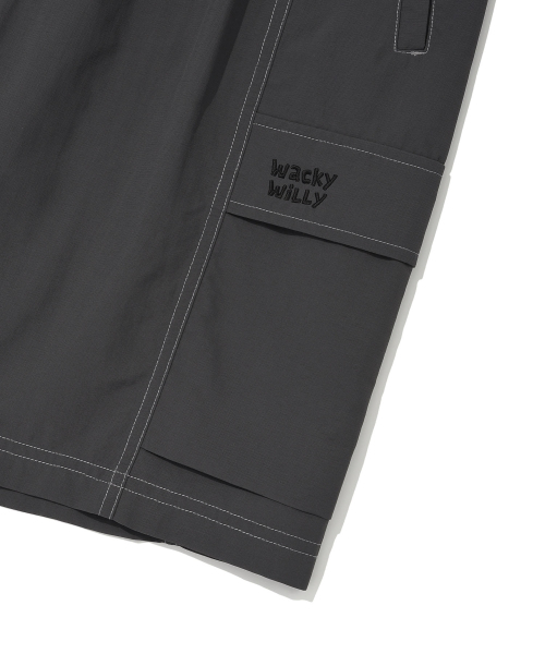 Wacky WiLLy（ワッキーウィリー）の「ナイロンリップストップカーゴショートパンツチャコール（その他パンツ・レディース・その他・X-LARGE/SMALL/MEDIUM/LARGE）」の5枚目の写真