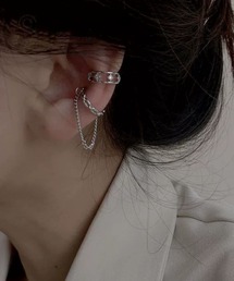 mul.（ムル）の「【456734】シルバーデザインイヤカフ2点セット(RZ)（イヤーカフ）」