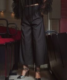 Callarus | 【お呼ばれ・よそいき・結婚式・パーティー・オケージョンドレス】＜単品＞チュールレイヤードデザインワイドパンツ〔Callarus〕(その他パンツ)