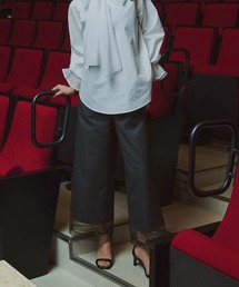 Callarus | 【お呼ばれ・よそいき・結婚式・パーティー・オケージョンドレス】＜単品＞チュールレイヤードデザインワイドパンツ〔Callarus〕(その他パンツ)