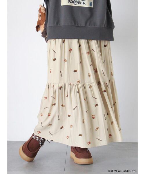 ehka sopo(エヘカソポ)の「STARWARS/総柄スカート(スカート・レディース・ベージュ/ブラック/カーキ・F)」の2枚目の写真