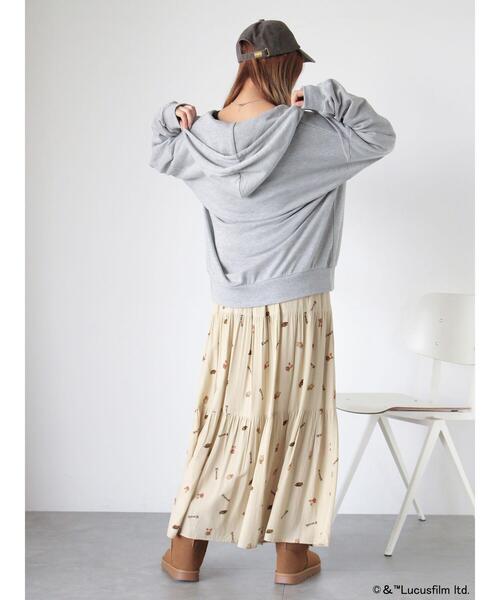 ehka sopo(エヘカソポ)の「STARWARS/総柄スカート(スカート・レディース・ベージュ/ブラック/カーキ・F)」の6枚目の写真