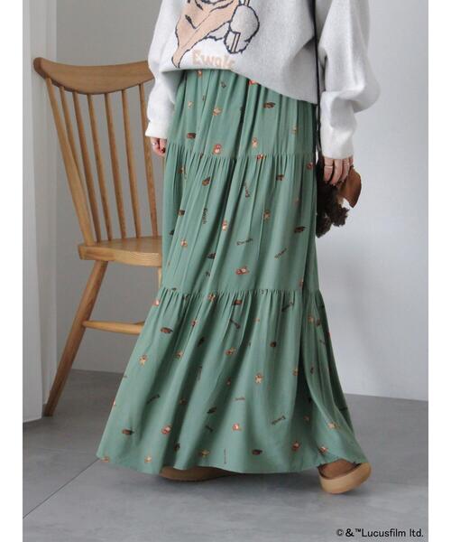 ehka sopo(エヘカソポ)の「STARWARS/総柄スカート(スカート・レディース・ベージュ/ブラック/カーキ・F)」の8枚目の写真