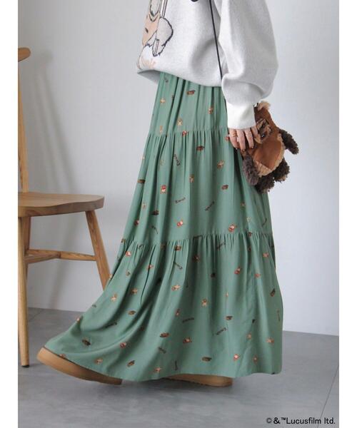 ehka sopo(エヘカソポ)の「STARWARS/総柄スカート(スカート・レディース・ベージュ/ブラック/カーキ・F)」の9枚目の写真