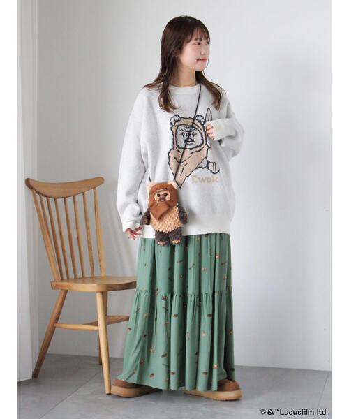 ehka sopo(エヘカソポ)の「STARWARS/総柄スカート(スカート・レディース・ベージュ/ブラック/カーキ・F)」の11枚目の写真