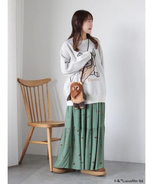 ehka sopo(エヘカソポ)の「STARWARS/総柄スカート(スカート・レディース・ベージュ/ブラック/カーキ・F)」の12枚目の写真