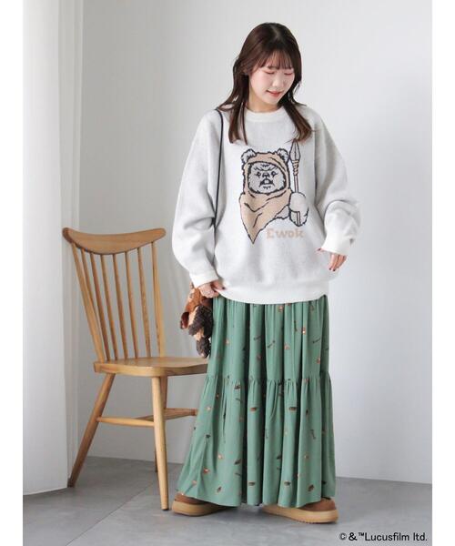 ehka sopo(エヘカソポ)の「STARWARS/総柄スカート(スカート・レディース・ベージュ/ブラック/カーキ・F)」の14枚目の写真