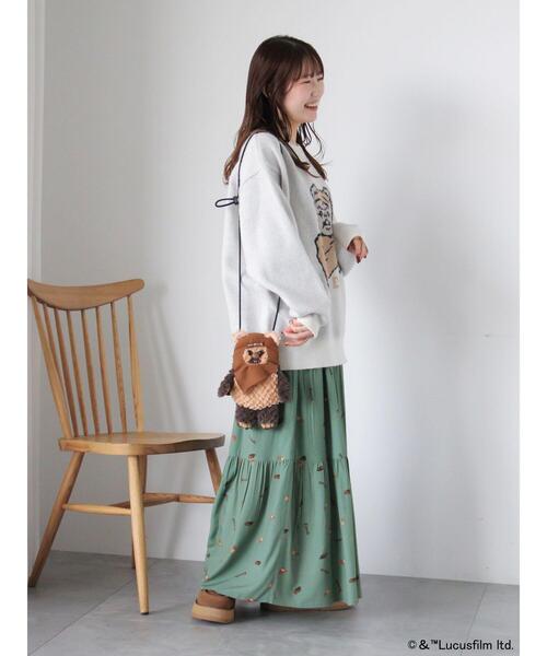 ehka sopo(エヘカソポ)の「STARWARS/総柄スカート(スカート・レディース・ベージュ/ブラック/カーキ・F)」の15枚目の写真