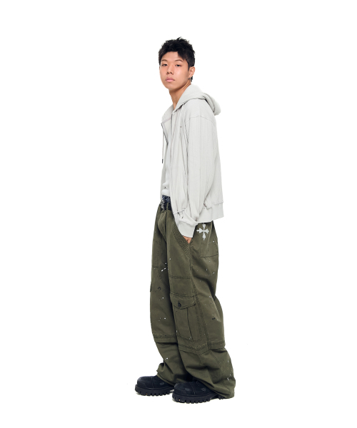 パンツ archive PPFM khaki cargo pants archive PPFM khaki cargo
