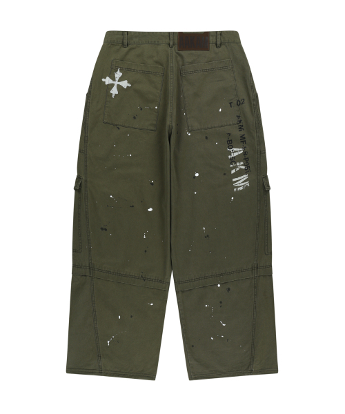 AAKAM（アーカム）の「Painted Military Cargo Pants (Khaki)（その他