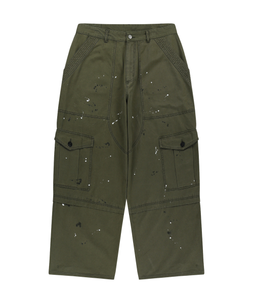 AAKAM（アーカム）の「Painted Military Cargo Pants (Khaki)（その他