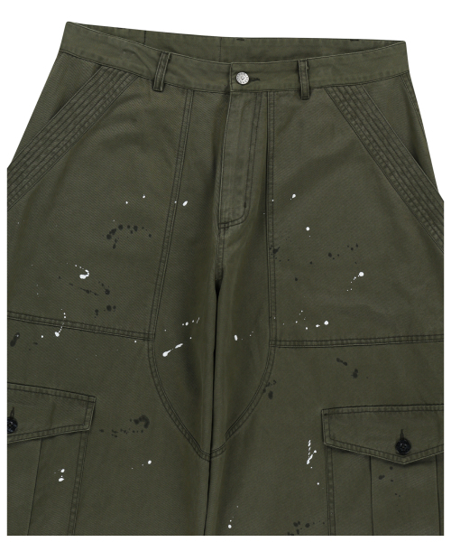 AAKAM（アーカム）の「Painted Military Cargo Pants (Khaki)（その他