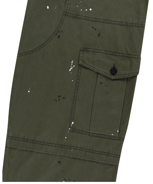 AAKAM（アーカム）の「Painted Military Cargo Pants (Khaki)（その他