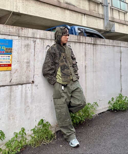 AAKAM（アーカム）の「Painted Military Cargo Pants (Khaki)（その他