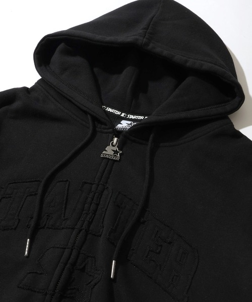 STARTER BLACK LABEL（スターターブラックレーベル）の「【STARTER /スターター】裏起毛 フリンジワッペン ジップアップパーカー（パーカー・メンズ・ブラウン/カモフラージュ/ホワイト系/ブラック・M/L/XL）」の16枚目の写真