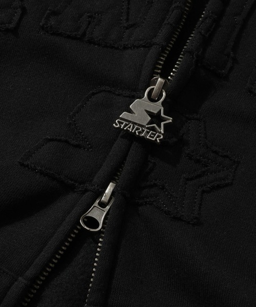 STARTER BLACK LABEL（スターターブラックレーベル）の「【STARTER /スターター】裏起毛 フリンジワッペン ジップアップパーカー（パーカー・メンズ・ブラウン/カモフラージュ/ホワイト系/ブラック・M/L/XL）」の6枚目の写真