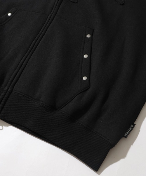 STARTER BLACK LABEL（スターターブラックレーベル）の「【STARTER /スターター】裏起毛 フリンジワッペン ジップアップパーカー（パーカー・メンズ・ブラウン/カモフラージュ/ホワイト系/ブラック・M/L/XL）」の7枚目の写真