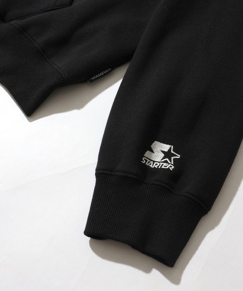 STARTER BLACK LABEL（スターターブラックレーベル）の「【STARTER /スターター】裏起毛 フリンジワッペン ジップアップパーカー（パーカー・メンズ・ブラウン/カモフラージュ/ホワイト系/ブラック・M/L/XL）」の8枚目の写真