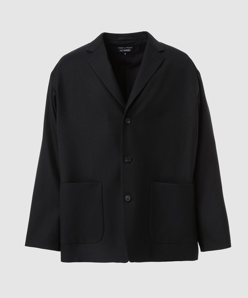 COMME des GARCONS HOMME(コム デ ギャルソン・オム)の「WOOL GABARDINE TAILORED JACKET(テーラードジャケット・メンズ・ネイビー/ブラック/チャコールグレー・S/L/M/XS)」の3枚目の写真