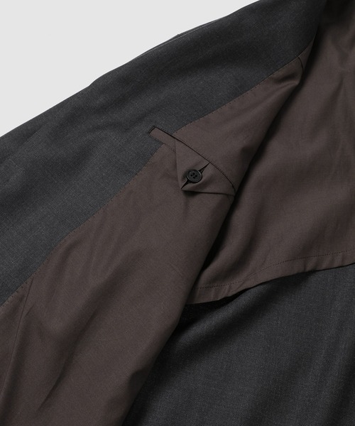 COMME des GARCONS HOMME(コム デ ギャルソン・オム)の「WOOL GABARDINE TAILORED JACKET(テーラードジャケット・メンズ・ネイビー/ブラック/チャコールグレー・S/L/M/XS)」の6枚目の写真