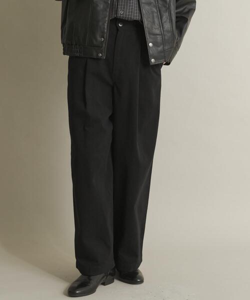 SENSE OF PLACE by URBAN RESEARCH（センスオブプレイスバイアーバンリサーチ）の「ボリュームタックワイドパンツ（その他パンツ・メンズ・アイボリー/ブラック/ブラウン・MEDIUM/LARGE）」の6枚目の写真