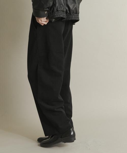 SENSE OF PLACE by URBAN RESEARCH（センスオブプレイスバイアーバンリサーチ）の「ボリュームタックワイドパンツ（その他パンツ・メンズ・アイボリー/ブラック/ブラウン・MEDIUM/LARGE）」の7枚目の写真