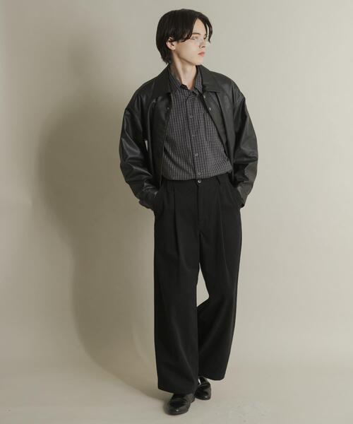 SENSE OF PLACE by URBAN RESEARCH（センスオブプレイスバイアーバンリサーチ）の「ボリュームタックワイドパンツ（その他パンツ・メンズ・アイボリー/ブラック/ブラウン・MEDIUM/LARGE）」の8枚目の写真