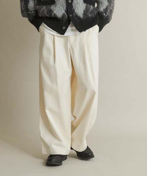 SENSE OF PLACE by URBAN RESEARCH（センスオブプレイスバイアーバンリサーチ）の「ボリュームタックワイドパンツ（その他パンツ・メンズ・アイボリー/ブラック/ブラウン・MEDIUM/LARGE）」の12枚目の写真