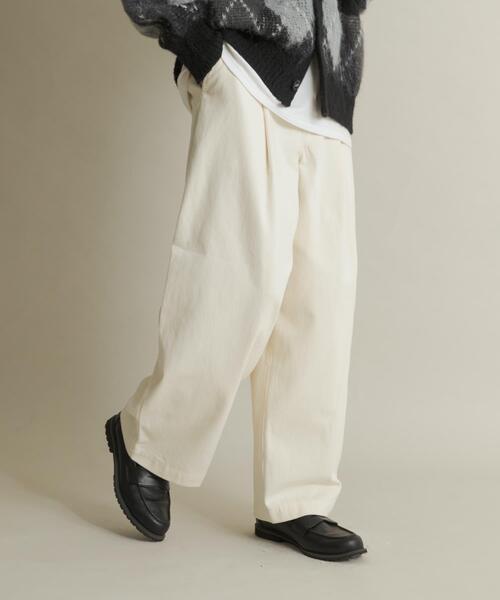 SENSE OF PLACE by URBAN RESEARCH（センスオブプレイスバイアーバンリサーチ）の「ボリュームタックワイドパンツ（その他パンツ・メンズ・アイボリー/ブラック/ブラウン・MEDIUM/LARGE）」の16枚目の写真