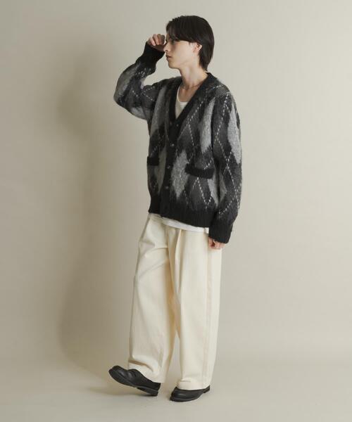 SENSE OF PLACE by URBAN RESEARCH（センスオブプレイスバイアーバンリサーチ）の「ボリュームタックワイドパンツ（その他パンツ・メンズ・アイボリー/ブラック/ブラウン・MEDIUM/LARGE）」の4枚目の写真