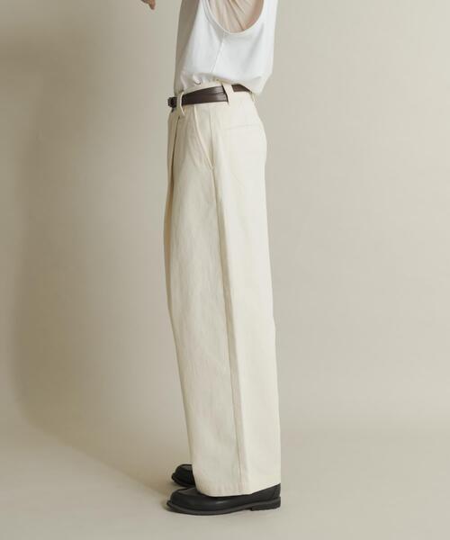 SENSE OF PLACE by URBAN RESEARCH（センスオブプレイスバイアーバンリサーチ）の「ボリュームタックワイドパンツ（その他パンツ・メンズ・アイボリー/ブラック/ブラウン・MEDIUM/LARGE）」の6枚目の写真