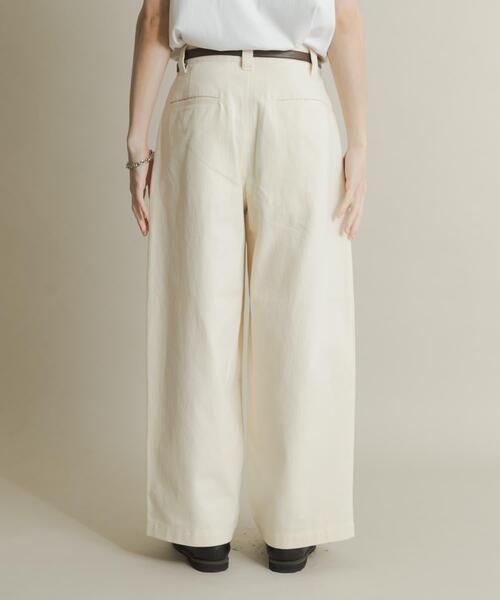 SENSE OF PLACE by URBAN RESEARCH（センスオブプレイスバイアーバンリサーチ）の「ボリュームタックワイドパンツ（その他パンツ・メンズ・アイボリー/ブラック/ブラウン・MEDIUM/LARGE）」の7枚目の写真