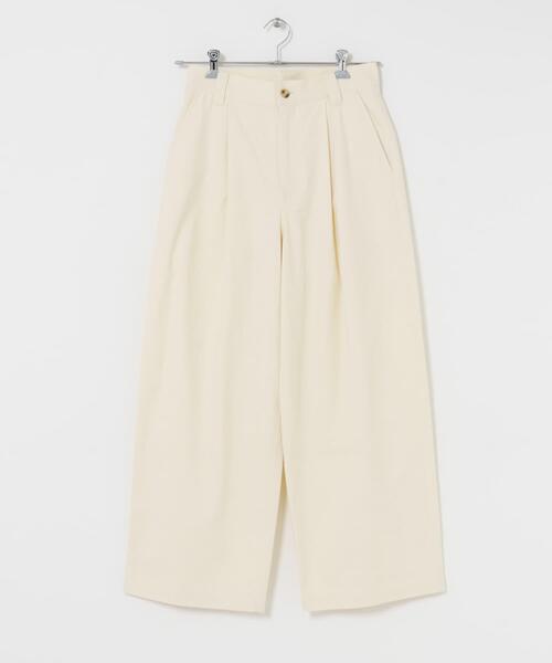 SENSE OF PLACE by URBAN RESEARCH（センスオブプレイスバイアーバンリサーチ）の「ボリュームタックワイドパンツ（その他パンツ・メンズ・アイボリー/ブラック/ブラウン・MEDIUM/LARGE）」の8枚目の写真