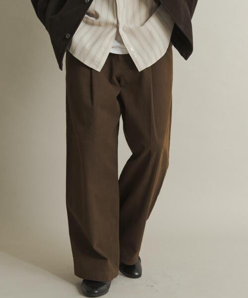 SENSE OF PLACE by URBAN RESEARCH（センスオブプレイスバイアーバンリサーチ）の「ボリュームタックワイドパンツ（その他パンツ・メンズ・アイボリー/ブラック/ブラウン・MEDIUM/LARGE）」の10枚目の写真