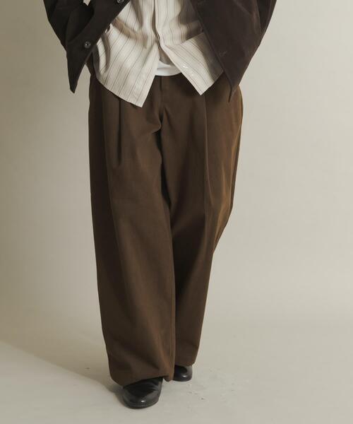 SENSE OF PLACE by URBAN RESEARCH（センスオブプレイスバイアーバンリサーチ）の「ボリュームタックワイドパンツ（その他パンツ・メンズ・アイボリー/ブラック/ブラウン・MEDIUM/LARGE）」の11枚目の写真