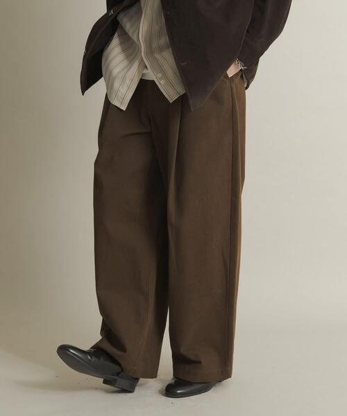 SENSE OF PLACE by URBAN RESEARCH（センスオブプレイスバイアーバンリサーチ）の「ボリュームタックワイドパンツ（その他パンツ・メンズ・アイボリー/ブラック/ブラウン・MEDIUM/LARGE）」の12枚目の写真