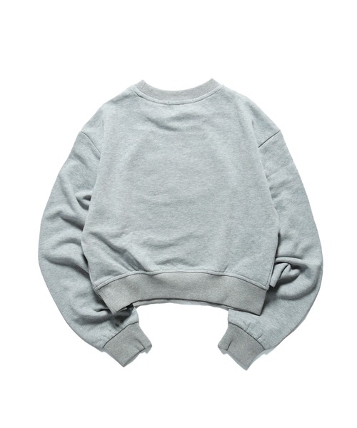 BGL(ビージーエル)の「PINK LEOPARD LOGO SWEAT / クロップド丈 / レオパード / 韓国ストリート 短丈スウェット(スウェット・レディース・グレー/ブラック・FREE)」の14枚目の写真