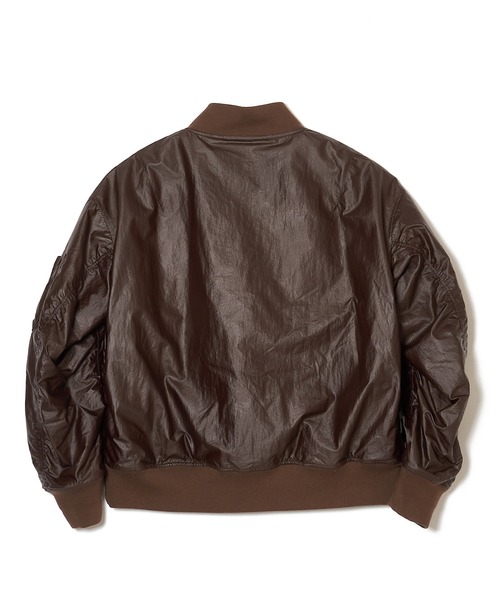 MSML(エムエスエムエル)の「GLOSSY MA1 JACKET(MA-1・メンズ・ブラック・S/M/L/XL)」の13枚目の写真
