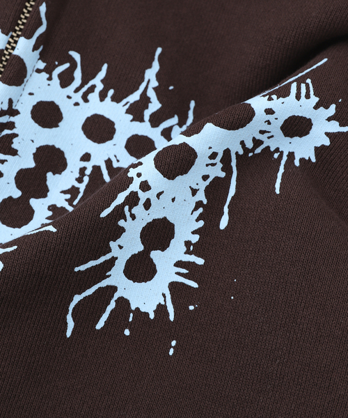 BOTT（ボット）の「BoTT / ボット BANG LOGO ZIP HOODIE（パーカー・メンズ・ネイビー/ブラウン/レッド・SMALL/MEDIUM/LARGE）」の8枚目の写真