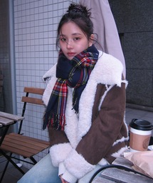 ACLENT（アクレント）の「ビンテージフェイクムートンジャケット（ムートンコート）」