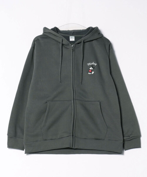 Disney(ディズニー)の「【 Disney 】 裏ボアジップパーカー 25W11(パーカー・レディース・ブラック/グレー/スミクロ・MEDIUM/LARGE/X-LARGE)」の1枚目の写真