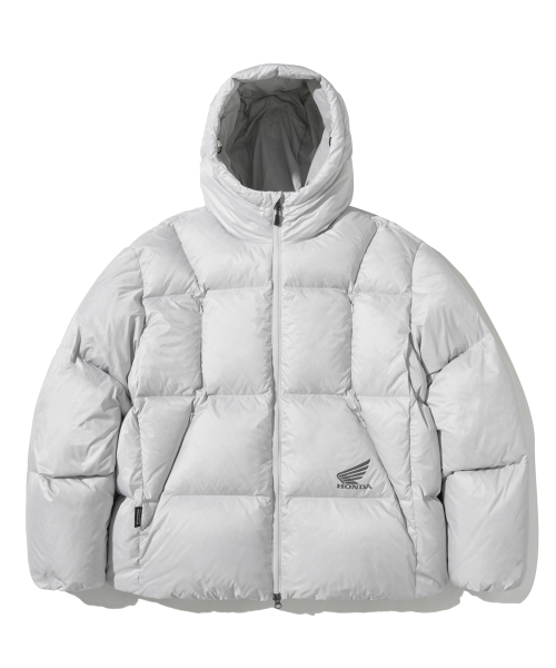 PHYPS MOTORCYCLE(フィップスモーターサイクル)の「H-Tech Dimensional Down Puffer Jacket Light Gray(ダウンジャケット/コート・レディース・その他・SMALL/MEDIUM/LARGE/X-LARGE)」の2枚目の写真