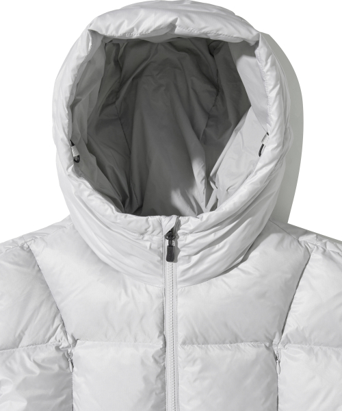 PHYPS MOTORCYCLE(フィップスモーターサイクル)の「H-Tech Dimensional Down Puffer Jacket Light Gray(ダウンジャケット/コート・レディース・その他・SMALL/MEDIUM/LARGE/X-LARGE)」の4枚目の写真