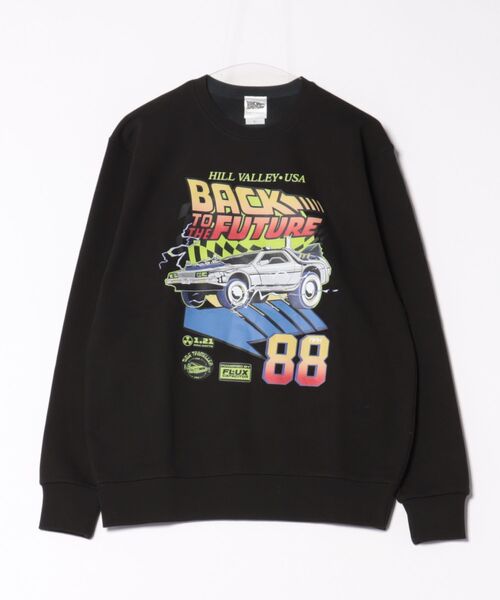 Rendez-Vous(ランデヴー)の「【 BACK TO THE FUTURE 】 バック・トゥ・ザ・フューチャー クルーネックスウェット 25W11(スウェット・レディース・ブラック・LARGE)」の1枚目の写真