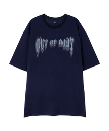 [オーバーサイズ]アウトオブボディ13番手綿ラウンドネック半袖Tシャツ_ネイビー