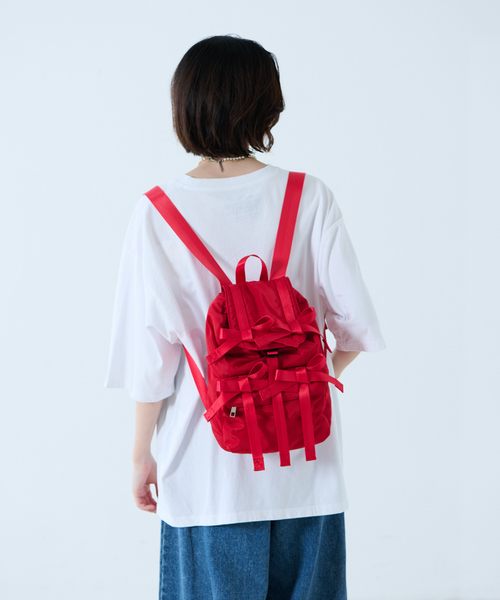 Casselini(キャセリーニ)の「【Casselini / キャセリーニ】ミニリボンバックパック(バックパック/リュック・レディース・レッド/ブラウン/ブラック/シルバー・フリー)」の10枚目の写真