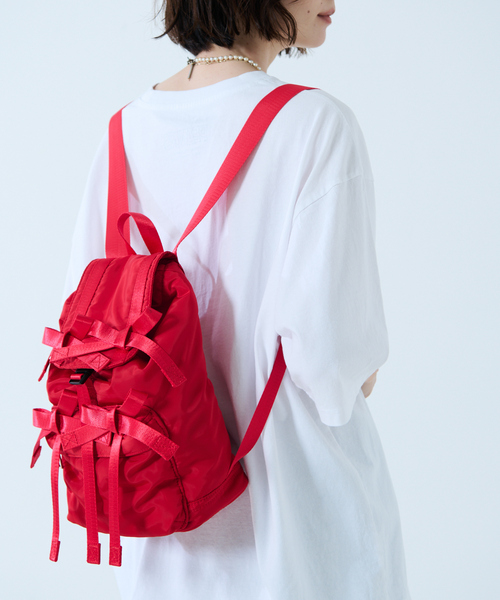 Casselini(キャセリーニ)の「【Casselini / キャセリーニ】ミニリボンバックパック(バックパック/リュック・レディース・レッド/ブラウン/ブラック/シルバー・フリー)」の11枚目の写真