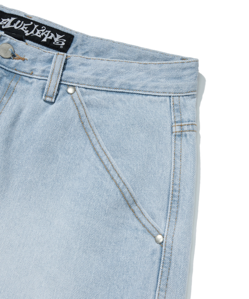 suade（スエード）の「CARPENTER DENIM SHORTS [LIGHT BLUE]（その他パンツ・レディース・その他・MEDIUM/SMALL/LARGE）」の9枚目の写真