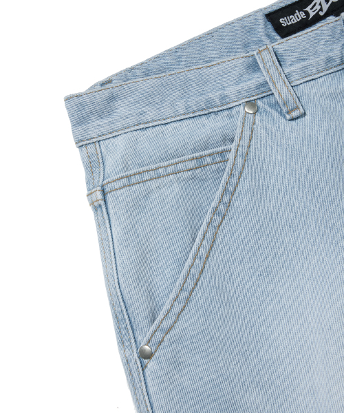 suade（スエード）の「CARPENTER DENIM SHORTS [LIGHT BLUE]（その他パンツ・レディース・その他・MEDIUM/SMALL/LARGE）」の8枚目の写真