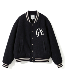 GARDEN EXPRESS（ガーデンエクスプレス）の「Wool Boucle Varsity Jacket (navy)（MA-1）」
